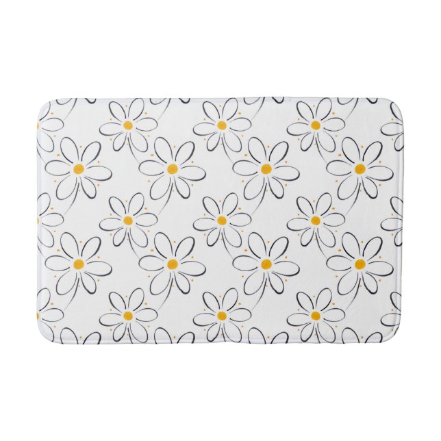 Tapis De Bain Motif blanc (Devant)