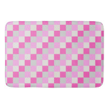 Motif blanc et rose bonbon