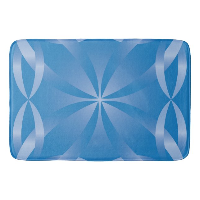 Tapis De Bain motif bleu topaz (Devant)