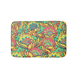 Tapis De Bain Motif Boho des couleurs des Caraïbes