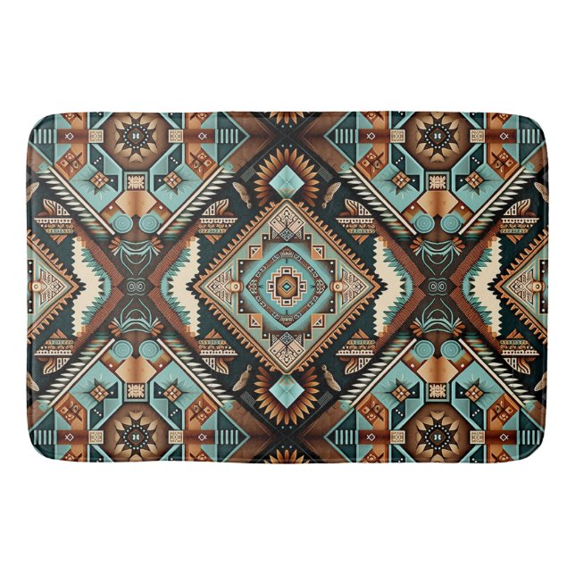 Tapis De Bain Motif Boho occidental (Devant)