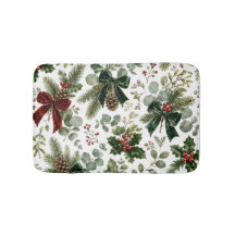 Motif botanique de Noël élégant