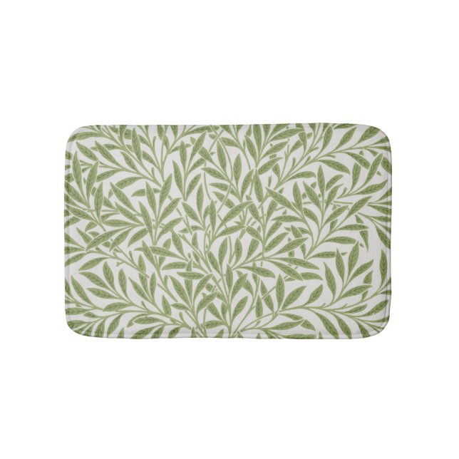 Tapis De Bain Motif botanique floral vert de William Morris (Devant)