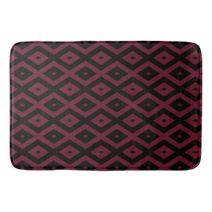 Tapis De Bain Motif bourguignon et diamant noir
