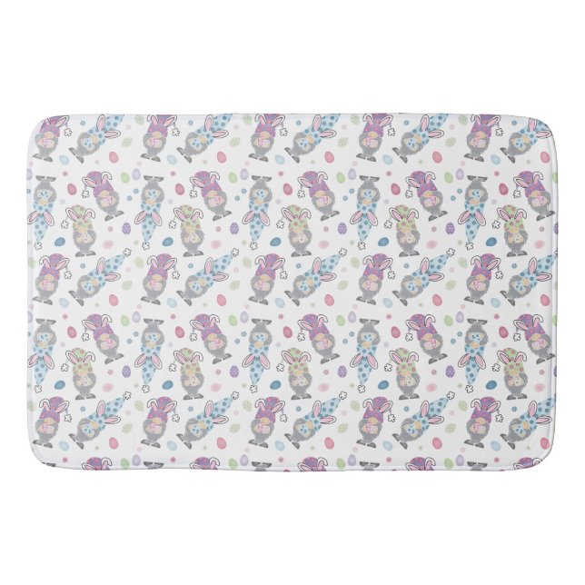 Tapis De Bain Motif Bunny Gnome de Pâques (Devant)