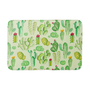 Tapis De Bain Motif Cactus aquarelle