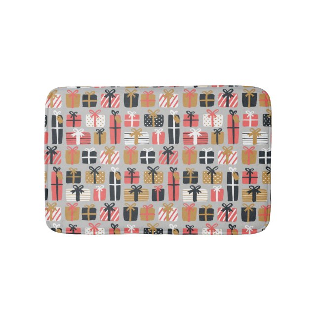 Tapis De Bain Motif cadeau de Noël (Devant)