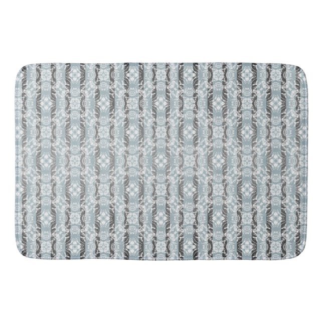 Tapis De Bain Motif Cercle Carreaux & Stripes (Devant)