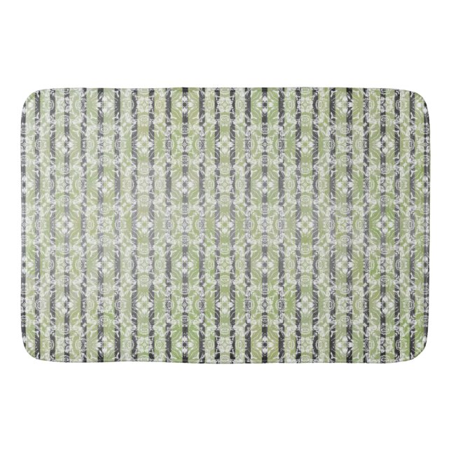 Tapis De Bain Motif Cercle Carreaux & Stripes (Devant)