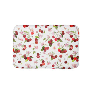 Tapis De Bain Motif Cerise 1