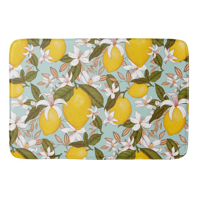 Tapis De Bain Motif citron (Devant)