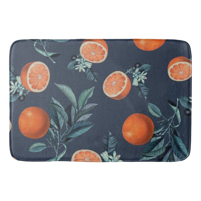 Tapis De Bain Motif citron et feuille VI (Devant)