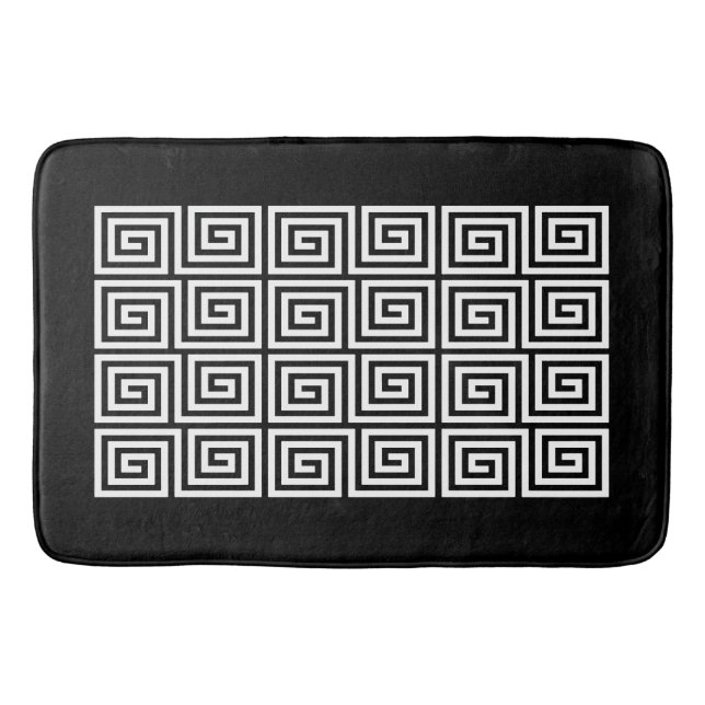 Tapis De Bain Motif clé grec (Devant)