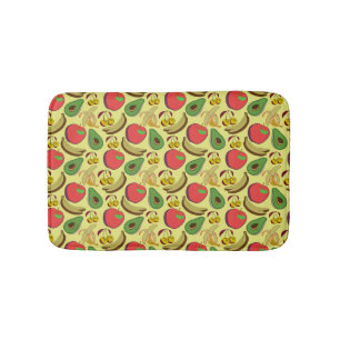 Tapis De Bain Motif coloré aux fruits tropicaux sans soudure