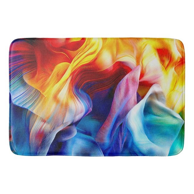 Tapis De Bain Motif Coloré Clair (Devant)