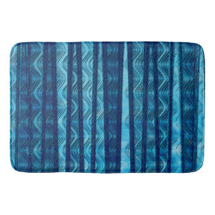 Tapis De Bain Motif Cool unique Blue Retro Wave