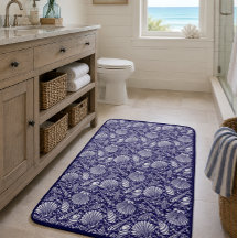 Motif Coquillages de plage océanique côtière vinta