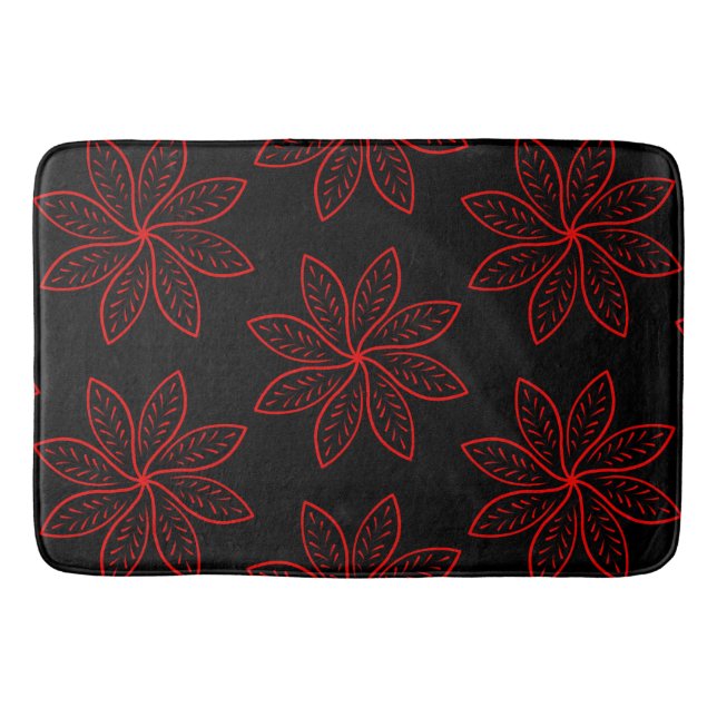 Tapis De Bain Motif criminel sur noir (Devant)