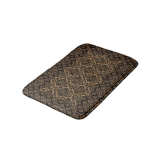 Tapis De Bain Motif cuivre bronze or