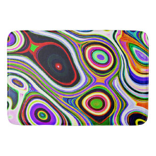 Tapis De Bain Motif d'abstraction coloré