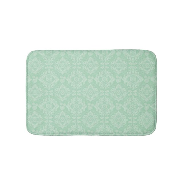 Tapis De Bain Motif damassé vert (Devant)