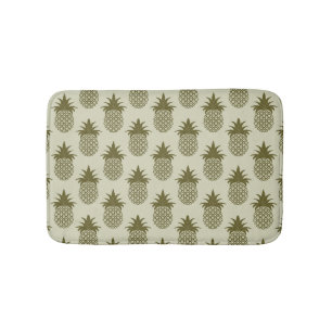 Tapis De Bain Motif d'ananas de Khaki