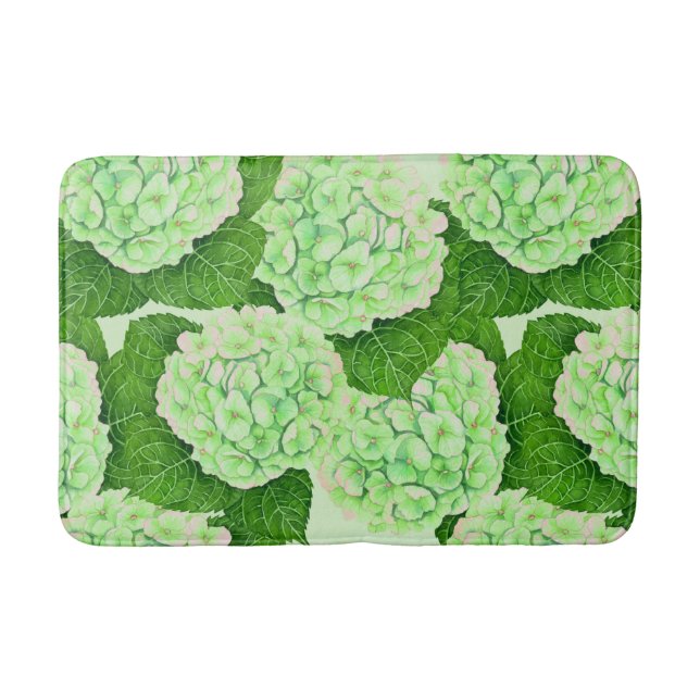 Tapis De Bain Motif d'aquarelle Hydrangea (Devant)