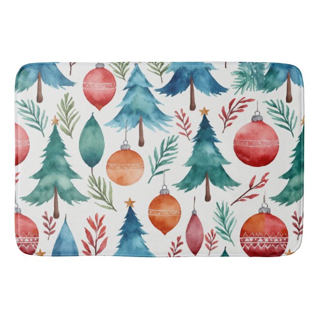 Tapis De Bain Motif d'arbre de Noël (Devant)