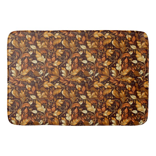 Tapis De Bain Motif d'automne d'or (Devant)