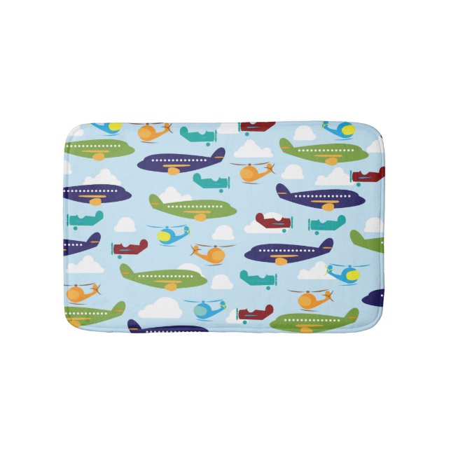Tapis De Bain Motif d'avion d'aviateur (Devant)