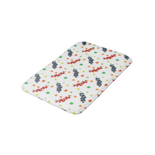Tapis De Bain Motif de baies, framboise, myrtille, fruit
