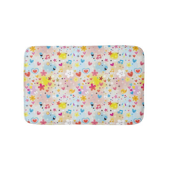 Tapis De Bain motif de bande dessinée d'amusement (Devant)