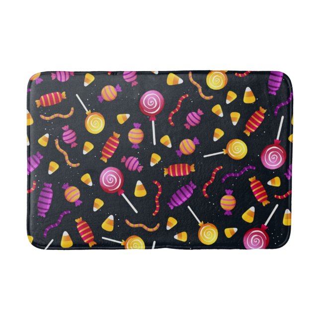 Tapis De Bain Motif de bonbons d'Halloween (Devant)