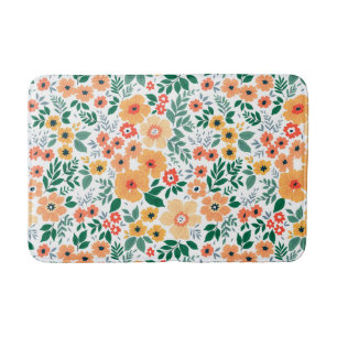 Tapis De Bain Motif de Bouquet de jardin coloré
