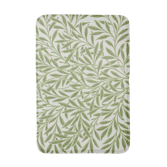 Tapis De Bain Motif de branches feuillues vertes  (Devant (Vertical))