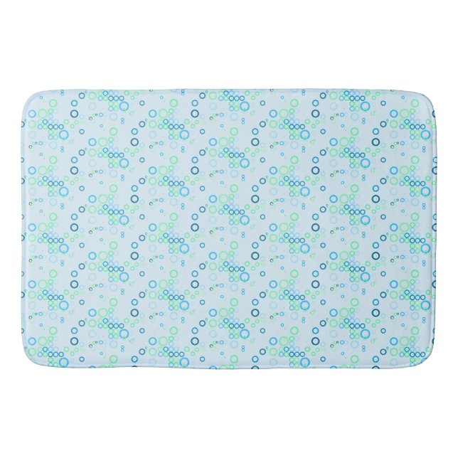 Tapis De Bain Motif de bulle bleue (Devant)