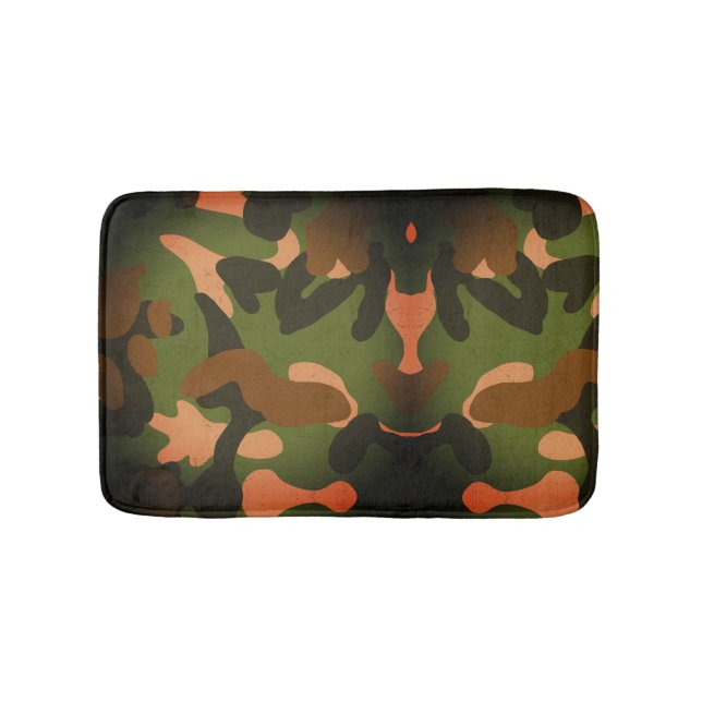 Tapis De Bain Motif de camouflage militaire classique (Devant)