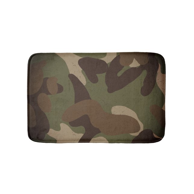 Tapis De Bain Motif de camouflage militaire classique (Devant)