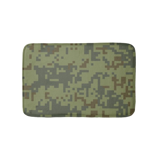 Tapis De Bain Motif de camouflage vert de l'armée (Devant)
