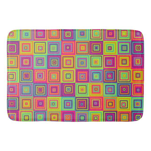 Tapis De Bain Motif de carrés (Devant)