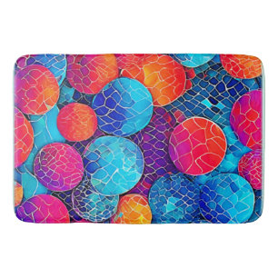 Tapis De Bain Motif de cercle vibrant