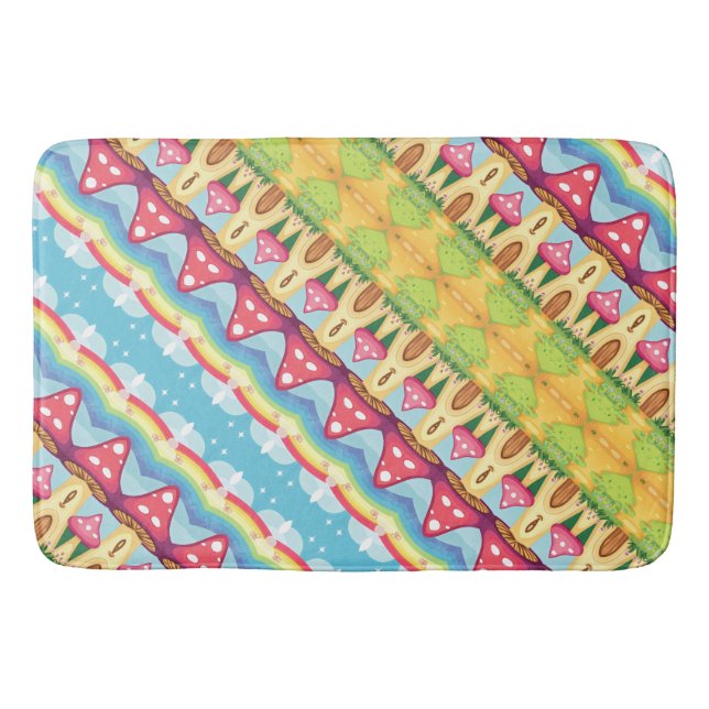 Tapis De Bain Motif de champignons (Devant)