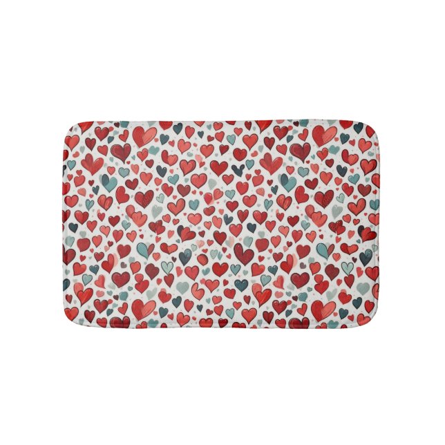 Tapis De Bain Motif de coeur (Devant)