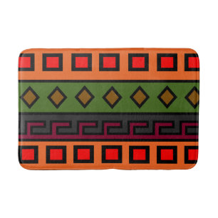 Tapis De Bain motif de couleur africaine authentique