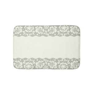 Tapis De Bain Motif de dentelle, cru 5 de fleur