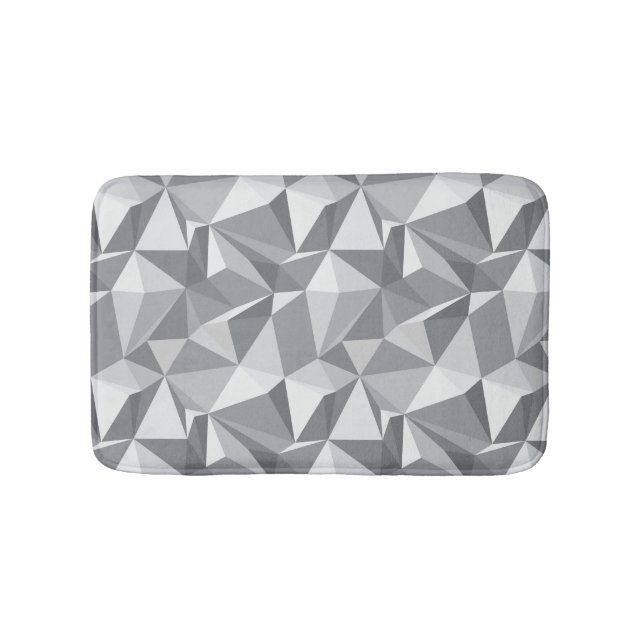 Tapis De Bain Motif de diamant - polygone abstrait (Devant)