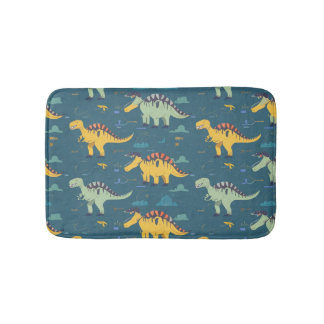 Tapis De Bain Motif de dinosar jurassique préhistorique
