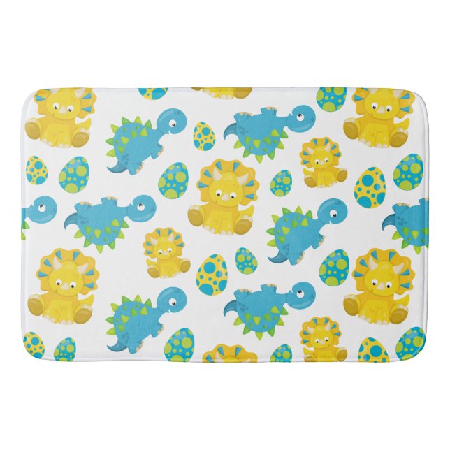 Tapis De Bain Motif De Dinosaures, Dinosaures Mignons, Baby Dino (Devant)