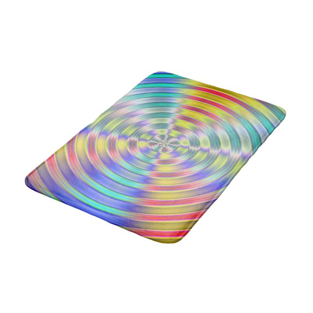 Tapis De Bain Motif de disque (Angle)