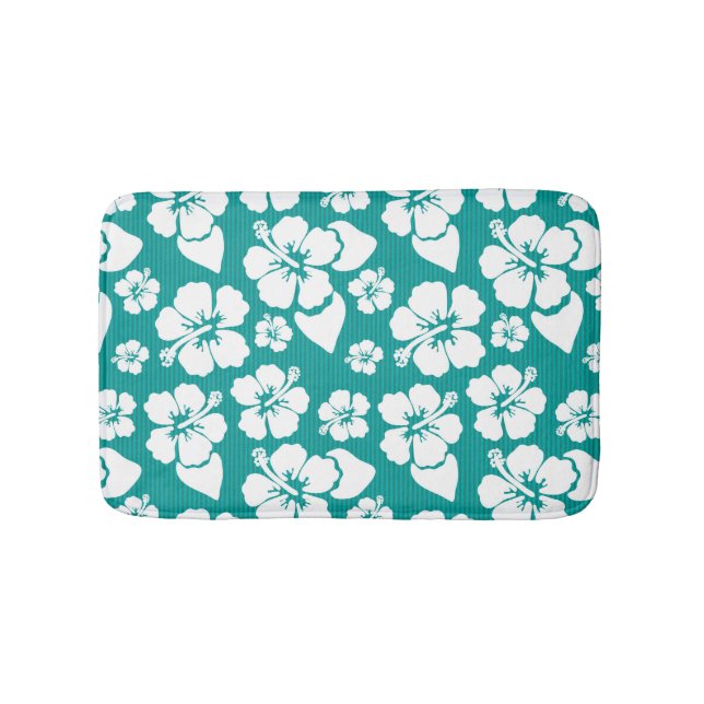 Tapis De Bain Motif de fleur hawaïen de ketmie (Devant)